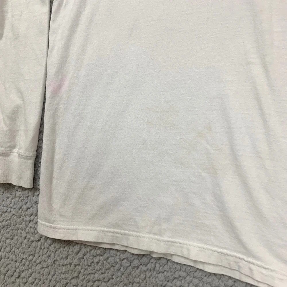 The North Face T-Shirt Mens XL White Long Sleeve Cotton Graphic Logo‎